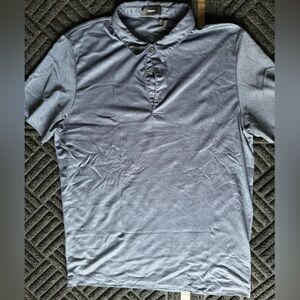 THEORY MENS POLO - BLUE SIZE LARGE